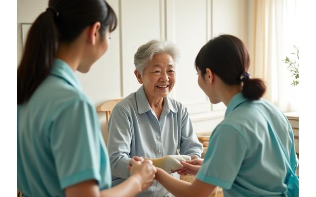 모닝듀 청정 팀이 지역 어르신 댁을 무료로 청소하는 모습