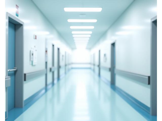 깨끗하고 위생적인 병원 복도의 모습