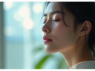 맑은 공기 마시는 사람