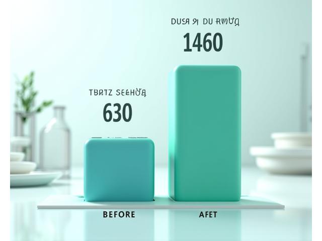 청소 전후 세균 수치 비교 그래프