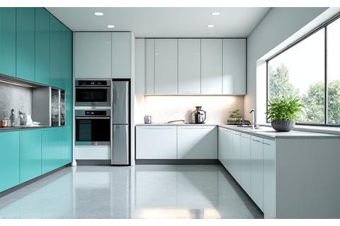 반짝이는 깨끗한 주방