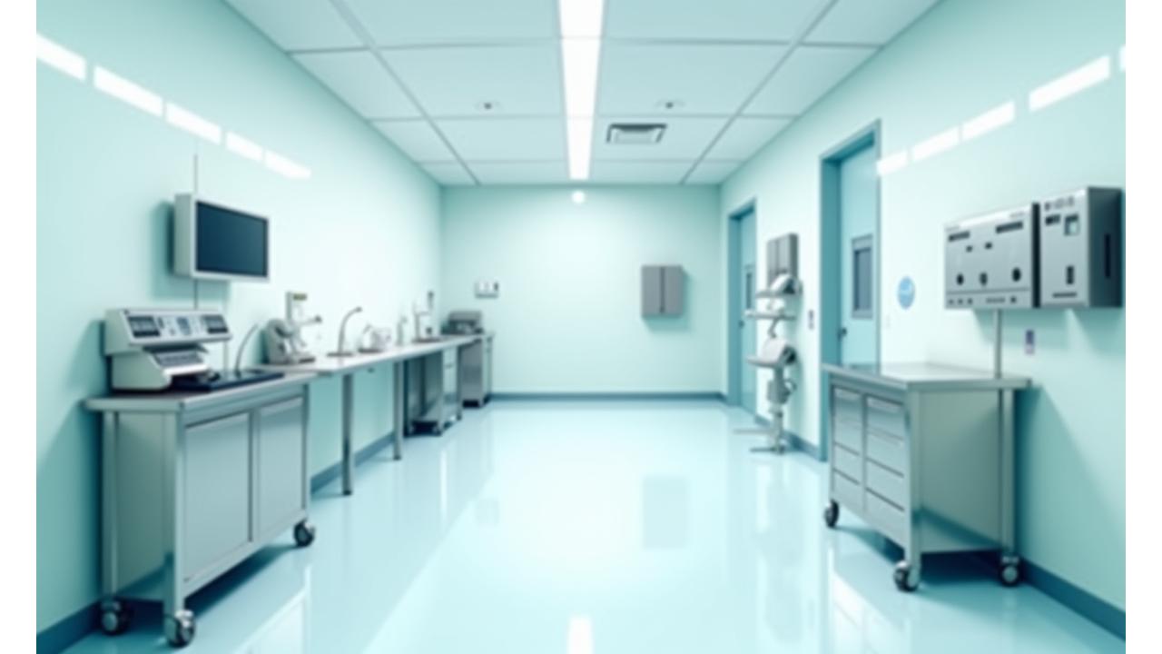 소독된 의료 시설의 진료실