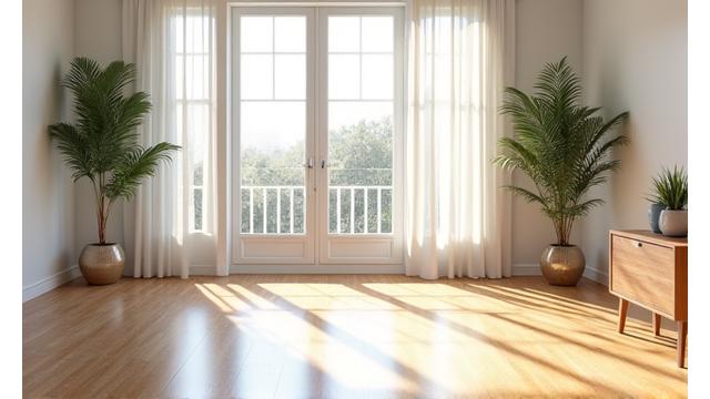 이사 후 깨끗하게 청소된 집 내부 모습