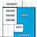 건물 평면도 위로 구역별로 나누어 표시된 청소 영역 아이콘