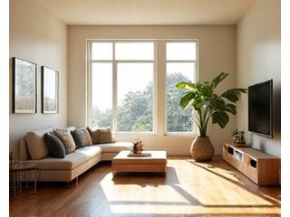 새로 지어진 아파트의 거실